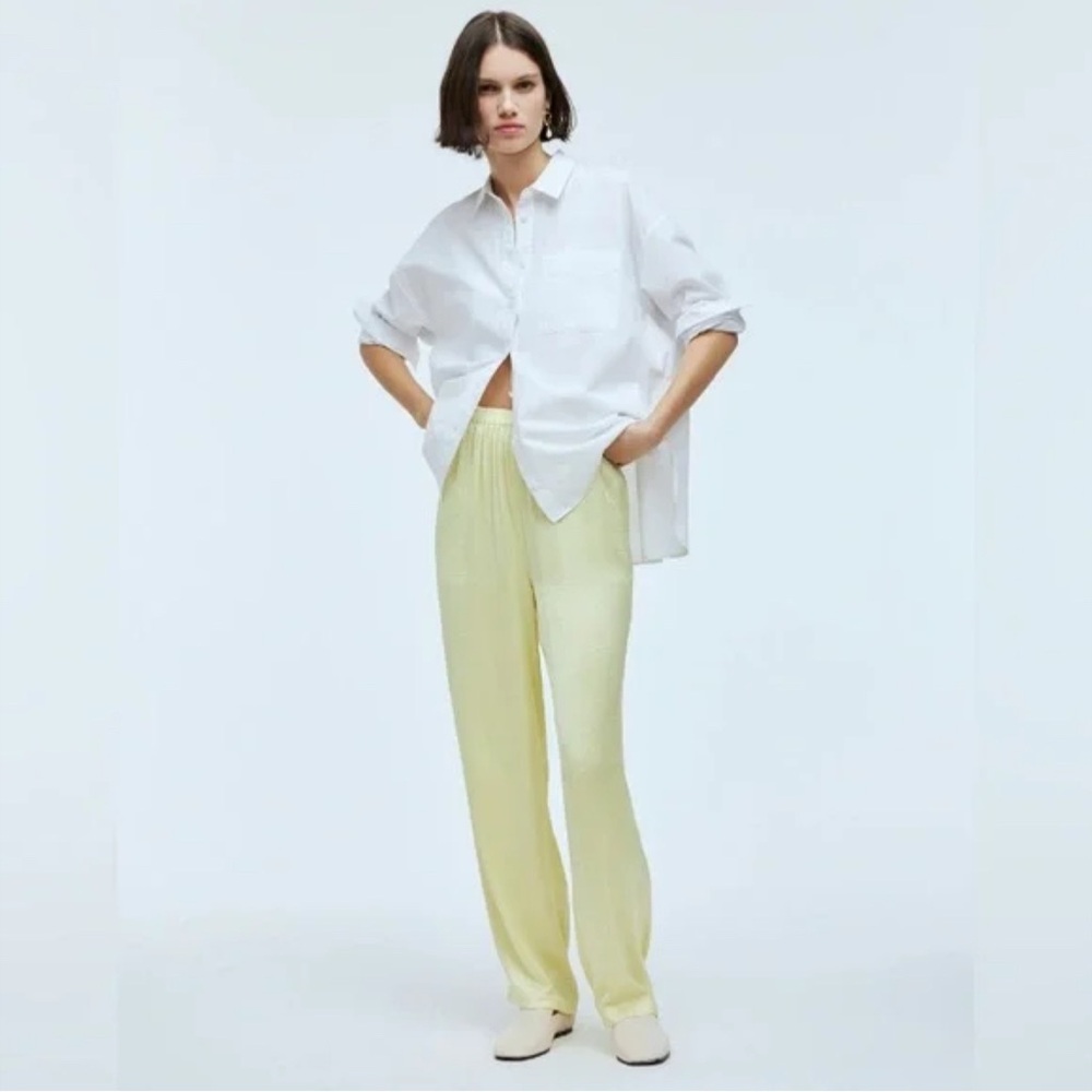 Madewell Straight-Leg Full-Length Pants in Satin